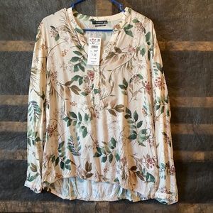 Floral Flowy Top Long Sleeve